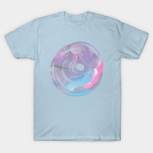 Purple and pink Pastel paint abstract galaxy T-Shirt